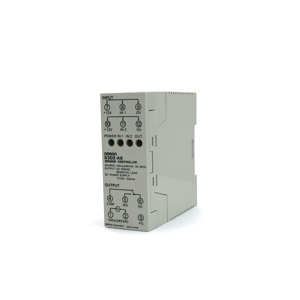 omron センサコントローラ 2インプット1最終生産物単役立つこと手合い ワット数AC100-240V 中継ぎ最終生産物 タイマ役立つことなし (公式的生産品型番:S3D2-AK) 花・ガーデン・DIY-その他-DIY・工具