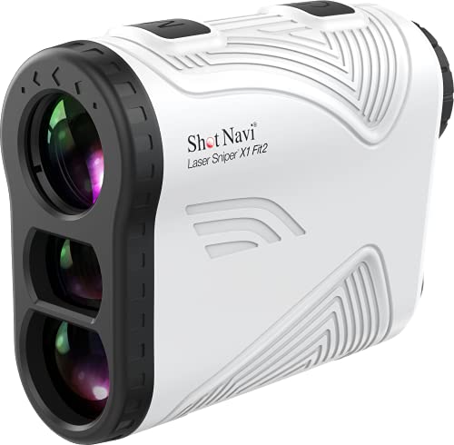 Shot Navi(ショットナビ) ゴルフ レーザ不一致位置づける器 LaserSniper X1 Fit2 WH 軽さ・超パウダーコンパクト 高低差 レーザー
