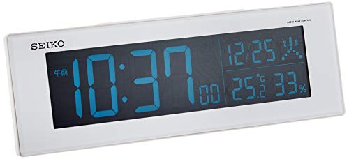 セイコークロック(Seiko Clock) セイコー クロック 置き時計 02:白パール 本体サイズ:7.3×22.2×4.5cm 目覚まし時計|formanism