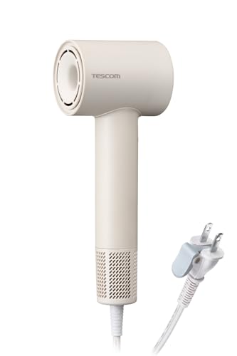 テスコム ヘアドライヤー I字型 マイナスイオン 軽量 コンパクト 冷温風 静音 ラク抜きプラグ ベージュ TD760A-C|formanism