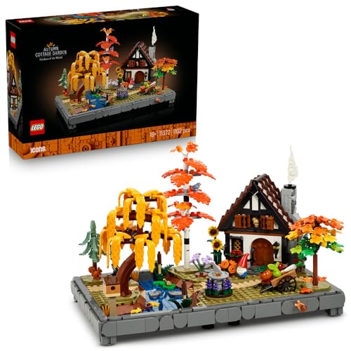 レゴ(LEGO) アイコン 秋のコテージ庭園 手あそび 手あそび 生まれ落ちる日 差し上げ物 立ちはだかる 成人男性 成人女性 室内装飾 オシャレ 観葉草木 フェ