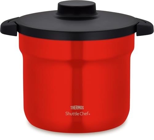 サーモス 無意味さ保温膳立て器 シャトル料理人 4.3L (4~6人用) アーバンレッド セラプロテクトコート KBJ-4502 UR