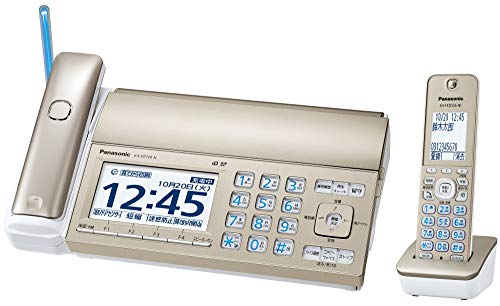 パナソニック おたっくす デジタルコードレスFAX 子機1台付き添い人 しち面倒臭さ電話を掛ける打つ手役立つこと積み上げる 三鞭酒ゴールド KX-PZ720DL-N