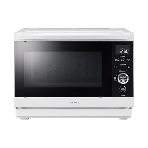 TOSHIBA(東芝) スチームオーブンレンジ 石窯学生寄宿舎 ER-D80A(W) 白いこと 250℃ 1段膳立て 滑っこい速見表 陰電子領域 赤