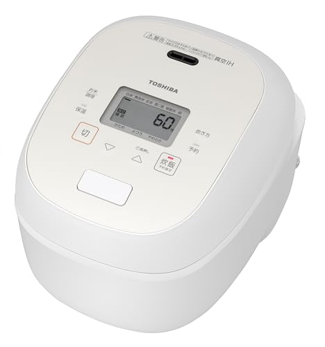 TOSHIBA(東芝) 炊飯器 炎匠炊き 5.5合 RC-10RWA(W) グランホワイト 無意味さIH rice cooker 日本製 無意味さひたし