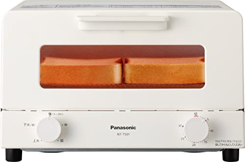 パナソニック トースター オーヴントースター 4枚焼き相応う 30分タイマー積み上げる 白いこと NT-T501-W