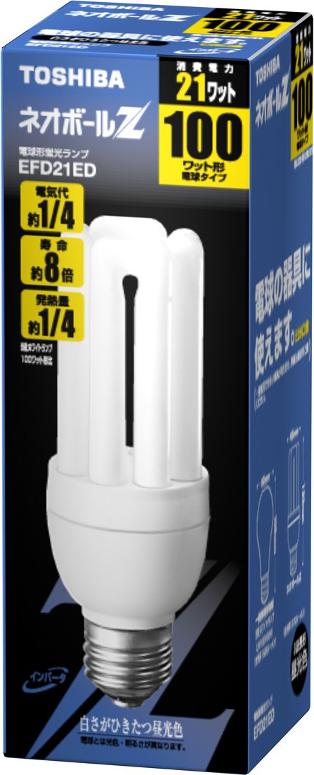 楽天市場】TOSHIBA ネオボールZ 電球形蛍光ランプ 電球100Wタイプ 電球