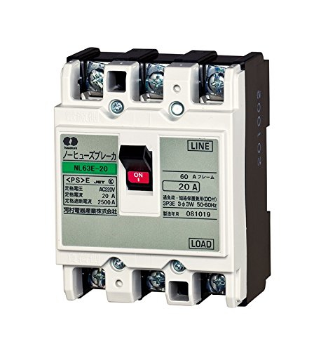 河村電器産業 JIS協約形ノーヒューズブレーカ 3P3E40A60AF NL 63E-40