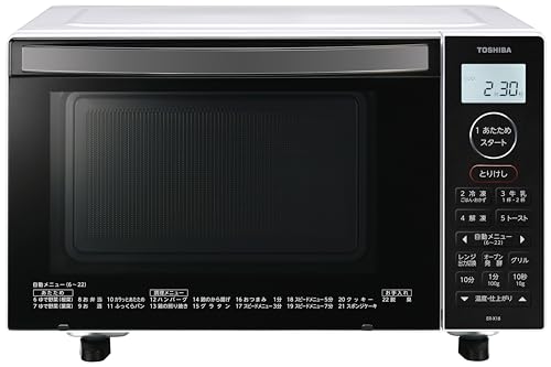 TOSHIBA(東芝) オーブンレンジ 18L ER-X18(W) ホワイト 250℃ 1段調理 フラットテーブル 電子レンジ microwav｜formanism