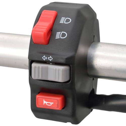 デイトナ(Daytona) バイク用 集合スイッチ φ22.2用ハンドルクランプ 左側専用(Hi-Lowスイッチ/ウインカースイッチ/ホーンスイ