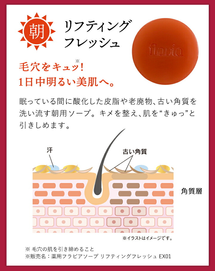 薬用 フラビア 洗顔 (朝用 うるおい プレゼント♪ 朝用 フラバンジェ