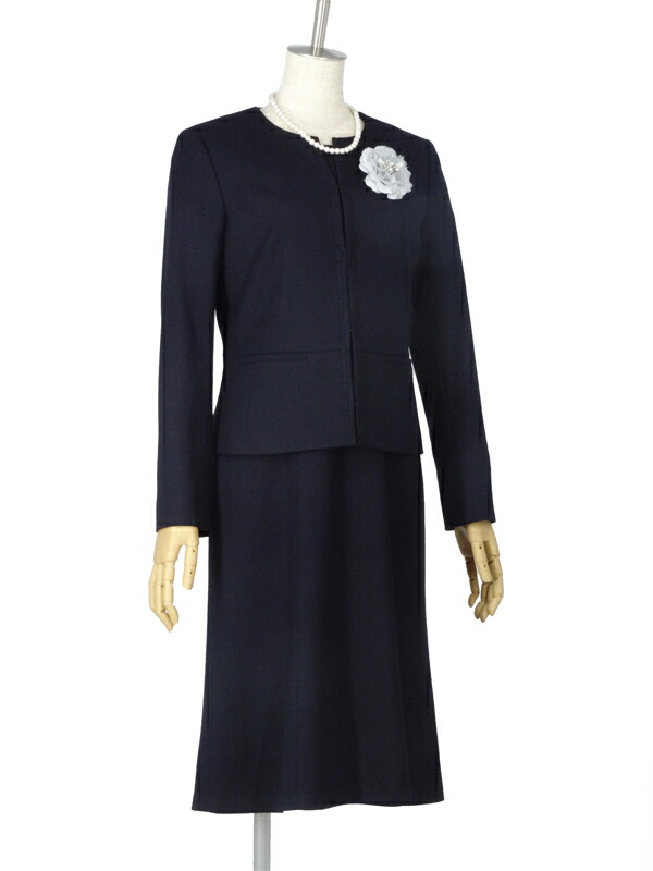 別倉庫からの配送 New セレモニースーツ3点セット 9号 11号 Reflect 濃紺無地ツイードジャケットジャケットとワンピースのアンサンブル 濃紺 レディーススーツ ママフォーマル ママスーツ セレモニーフォーマルウェア お受験 面接 入学式 卒業式 母親 貸衣装