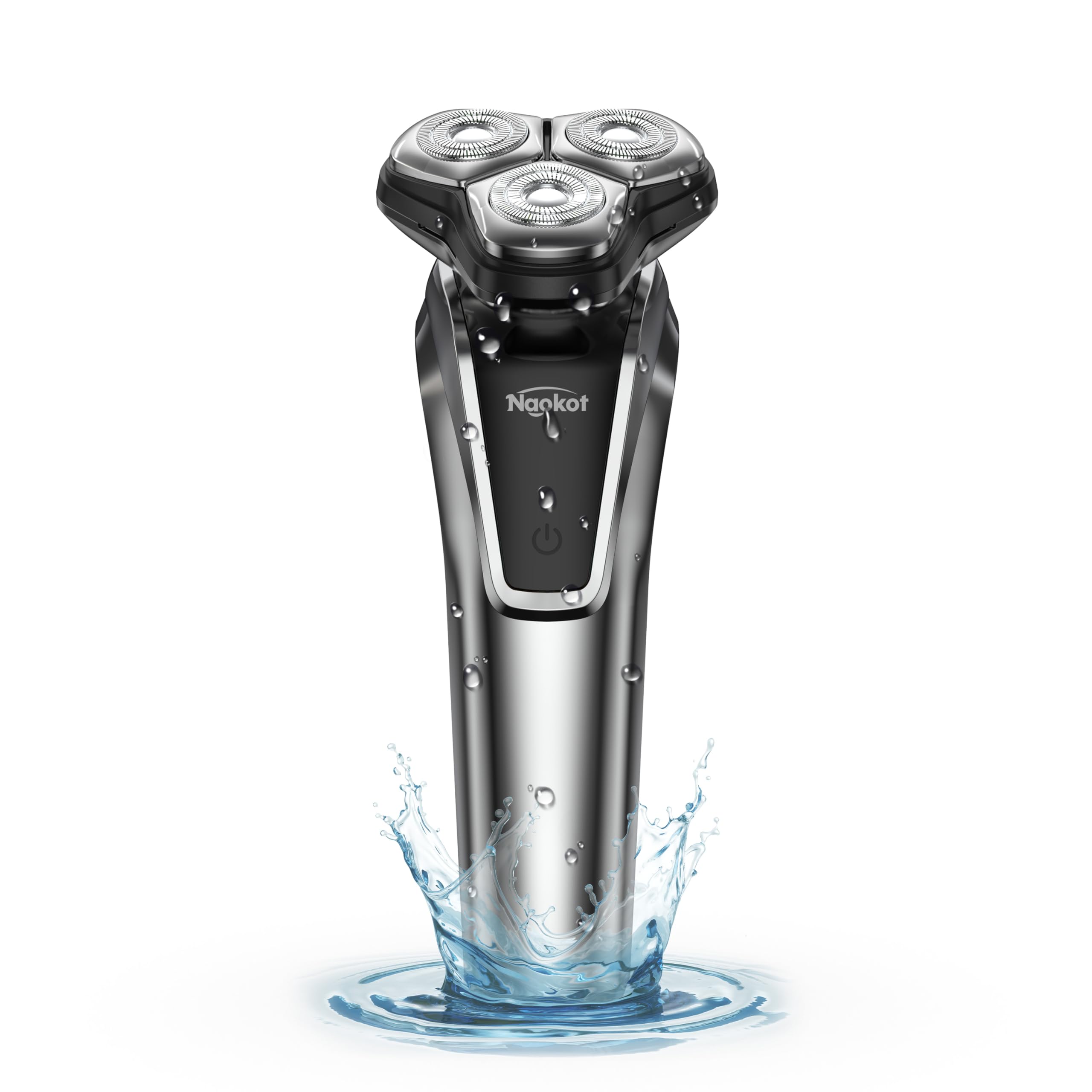 電動シェーバー メンズ 髭剃り 1台3役 電気シェーバー 深剃り 360°回転式 低騒音 IPX7防水 お風呂剃り 丸洗い可 乾湿両用 LCD電池残量表示 Type-C充電式 男性用 小型 軽量 持ち運び便利 出張 旅行|mandarino
