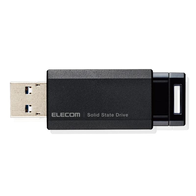 エレコム 外付けSSD USB3.2(Gen2) PS5/PS4(メーカー動作確認済) ノック式