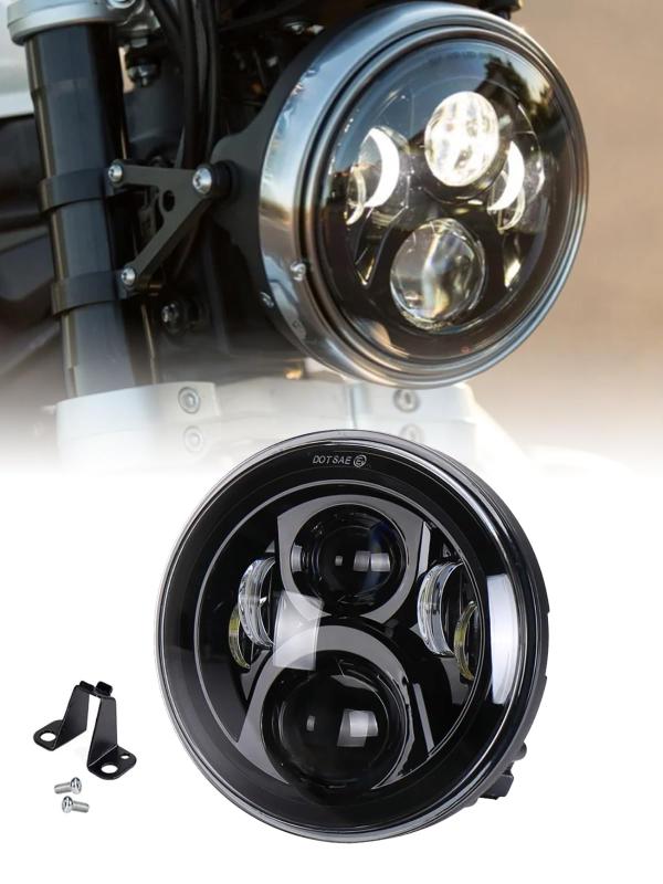 ７インチledバイクヘッドライト ホンダ専用Hi/Lo切り替えDRL機能 ホワイト6000ｋ12V 24V高輝度IP67防水車検対応一個セット 一年Samman