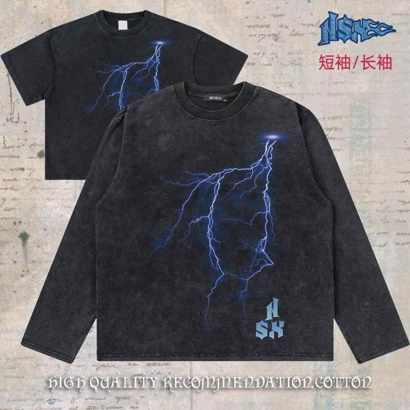 Tシャツ メンズ 半袖 長袖 プリント ビッグシルエット ゆったり ヴィンテージ風 ストリート カジュアル アメリカン クルーネック ティーシャツ シンプル 定番 ベーシック スタンダード リラックス