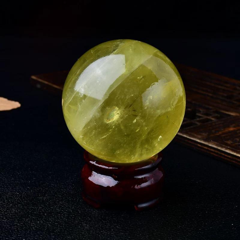 置物 生活雑貨 石 水晶 イエロー 丸玉 パワーストーン インテリア 浄化 風水 ヒーリング オブジェ ディスプレイ リビング 玄関 デスク 装飾 小物 おしゃれ シンプル ナチュラル スピリチュアル 定番 ギフト 贈り物