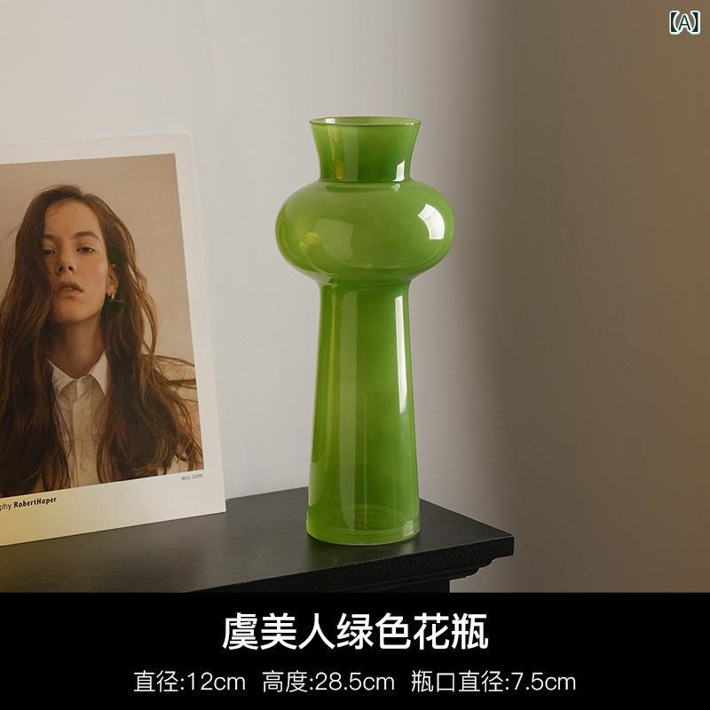 花瓶 モダンインテリア 水耕栽培リビング用 ダイニング卓上置物 フレンチスタイル 引っ越し祝い贈り物 定番シンプルナチュラルなカジュアルテイスト