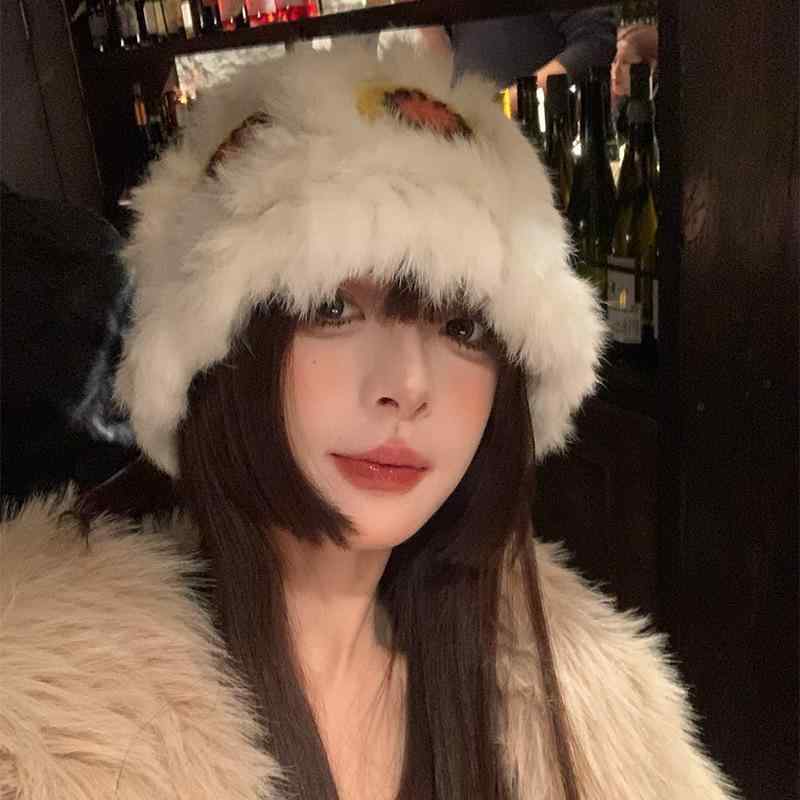 ニット帽 レディース 耳あて付き アニマル モチーフ バケットハット 帽子 ぼうし 小顔 柔らかい 質感 かわいい おしゃれ カジュアル スタンダード シンプル 定番 ファッション 小物 雑貨 デイリー リラックス