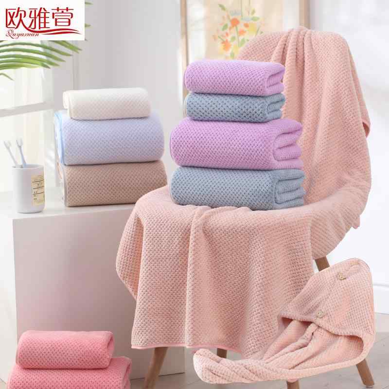 タオルセット 生活雑貨 吸水 速乾 3点セット バスタオル フェイスタオル ヘアキャップ シンプル ベーシック 無地 スタンダード リラックス バス用品 日用品