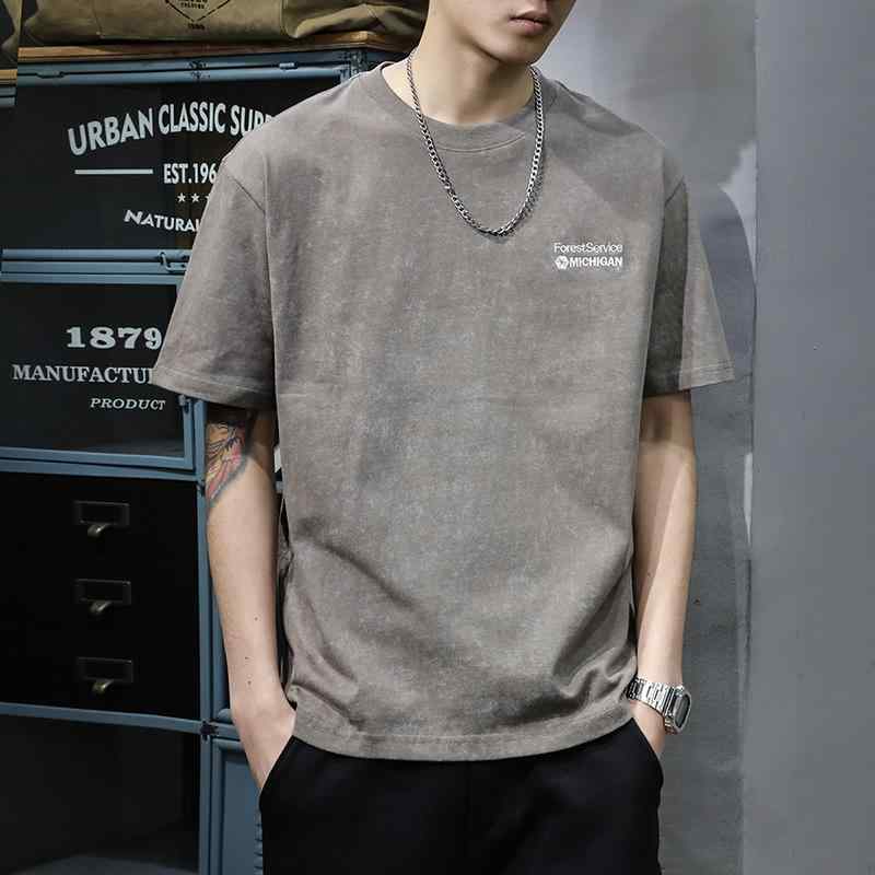 Tシャツ メンズ 半袖 ゆったり ビッグシルエット オーバーサイズ 大きいサイズ ストリート ヴィンテージ風 プリント クルーネック カジュアル リラックス シンプル 定番 ベーシック おしゃれ