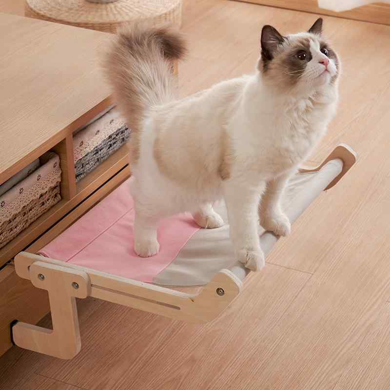 猫ベッド 生活雑貨 窓際 ハンモック ウィンドウベッド 吊り下げ 省スペース 猫用品 猫用寝床 ペットベッド 日向ぼっこ お昼寝 シンプル ベーシック 休憩 スペース