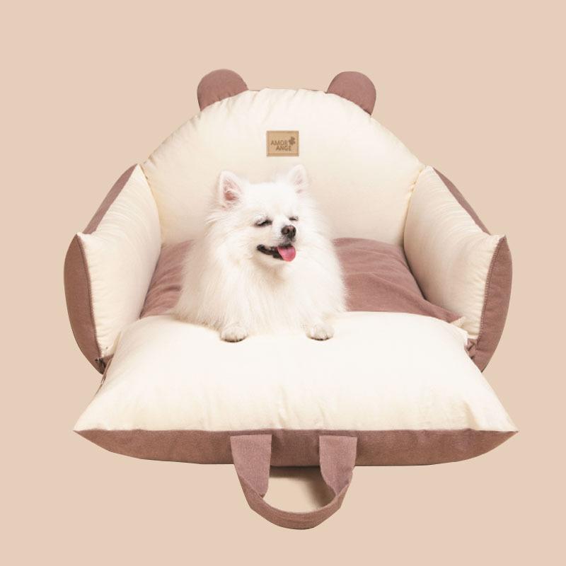 ドライブボックス 犬 車用 カー用品 洗える 取り外し可能 助手席 後部座席 クッション お出かけ 旅行 ドライブ シンプル ベーシック 定番 スタンダード リラックス