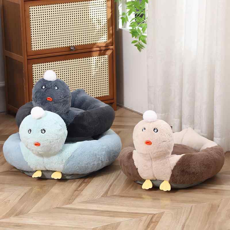 愛玩動物臥榻 愛玩動物設備 間鴨  座布団 カドラー 長椅子 犬用 猫用 可愛らしい 文字記号 パステル色の ホンブルグ帽 真っすぐ 第一義的 分かりやすい 伸び伸びする 室内装飾 雑貨 小物