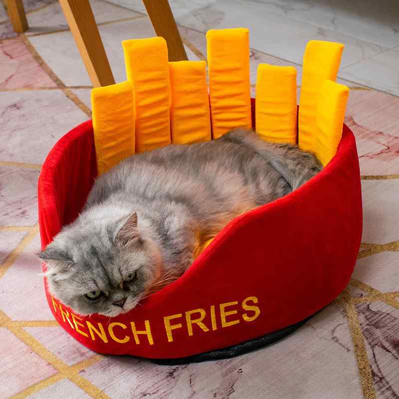 猫ベッド 生活雑貨 洗える ペットハウス クッション ポテト おもしろ 猫用 ペットベッド 室内用 インテリア かわいい おしゃれ リラックス 大型 オールシーズン ベーシック スタンダード シンプル 定番