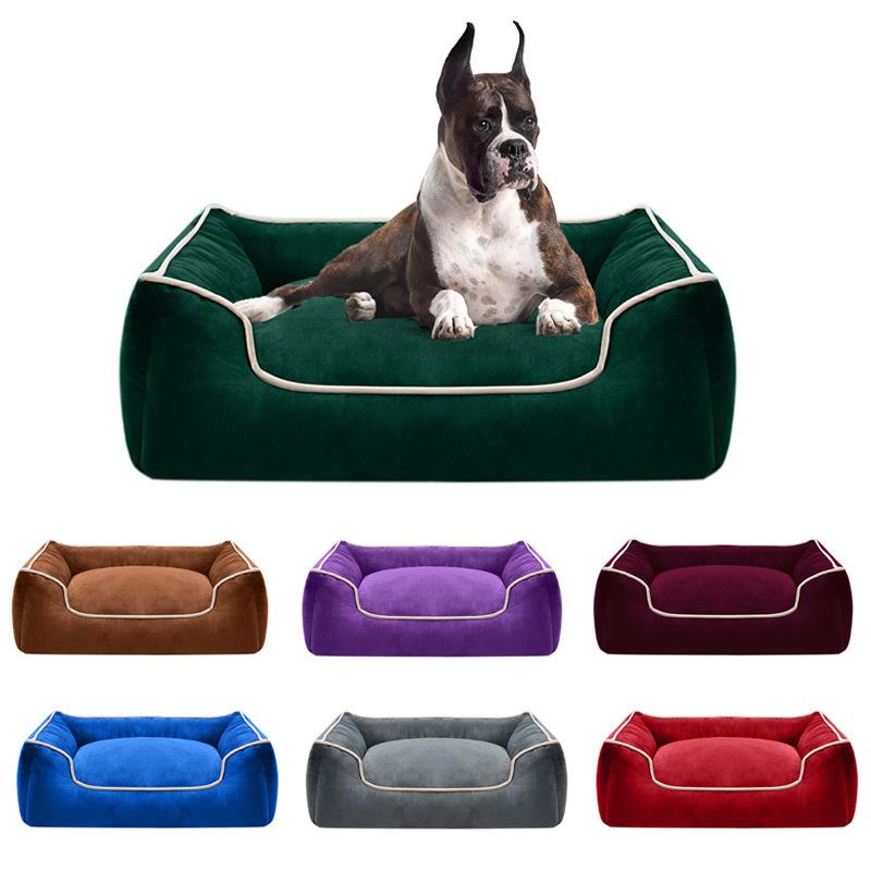 ペットベッド ペット用品 長方形 クッション マット 犬用 猫用 大型犬 中型犬 小型犬 室内用 シンプル ベーシック 定番 リラックス 快適 無地 スタンダード カジュアル