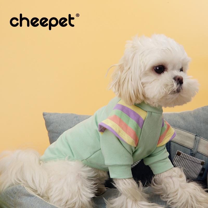 パーカー ペット用品 犬服 猫服 フリルスリーブ 切り替え プルオーバー カジュアル シンプル ベーシック 小型犬 中型犬 猫 ペット お出かけ お散歩 かわいい おしゃれ 定番 スタンダード 普段使い