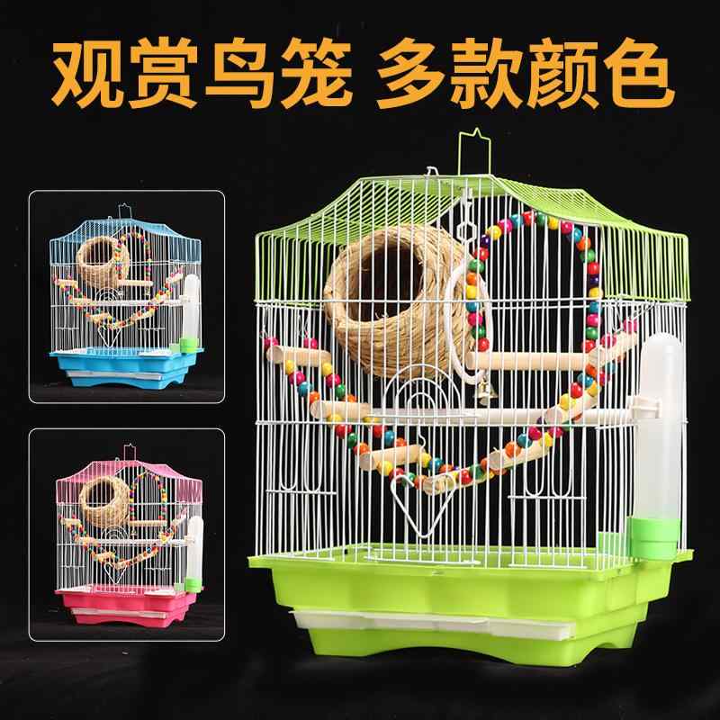 鳥かご 生活雑貨 大型 ペット用品 飼育ケージ インコ 文鳥 小鳥 オカメインコ セキセイインコ 鳥小屋 ゲージ 組み立て式 掃除しやすい 広々 シンプル スタンダード ベーシック 定番