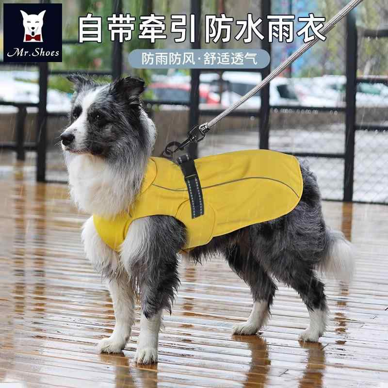 犬用レインコート ペット 中小型犬 ポンチョ レインウェア カッパ 雨具 ペット用品 散歩 お出かけ シンプル カジュアル ベーシック 定番 無地 着脱簡単 リラックス オールシーズン レインポンチョ ドッグウェア|mandarino
