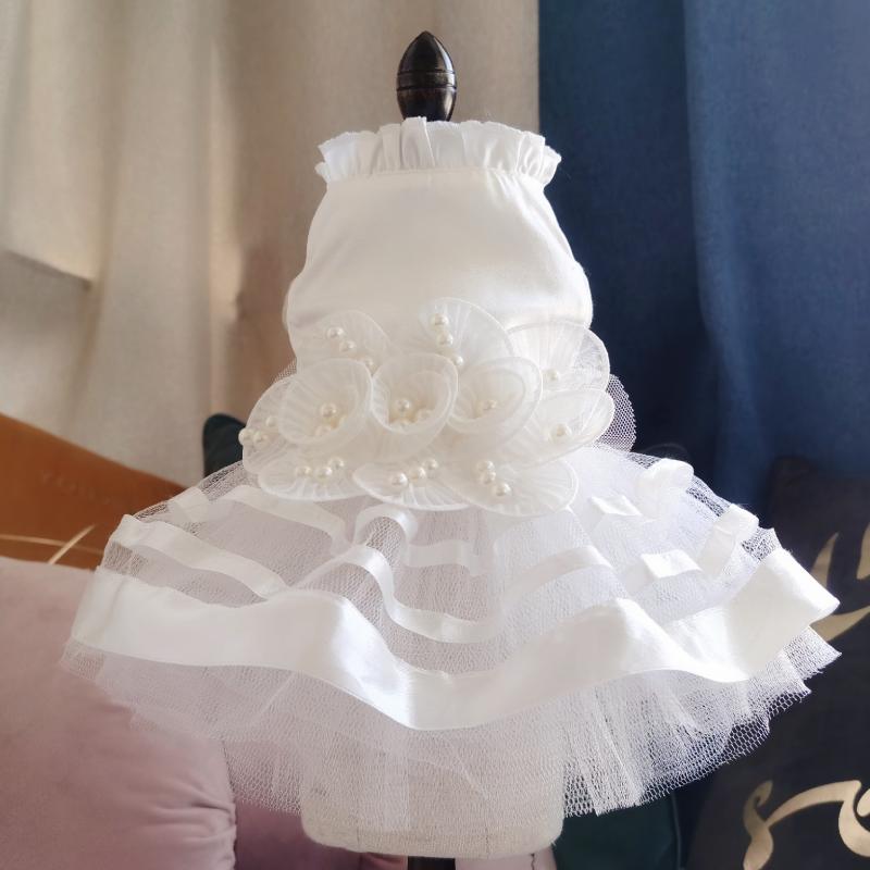 ドッグウェア ペット用品 ワンピース ドレス 犬の服 犬用 小型犬 中型犬 スカート フォーマル 結婚式 お呼ばれ パーティー イベント お出かけ かわいい おしゃれ フリル リボン チュール風 レース風 シンプル ベーシック スタンダード 定