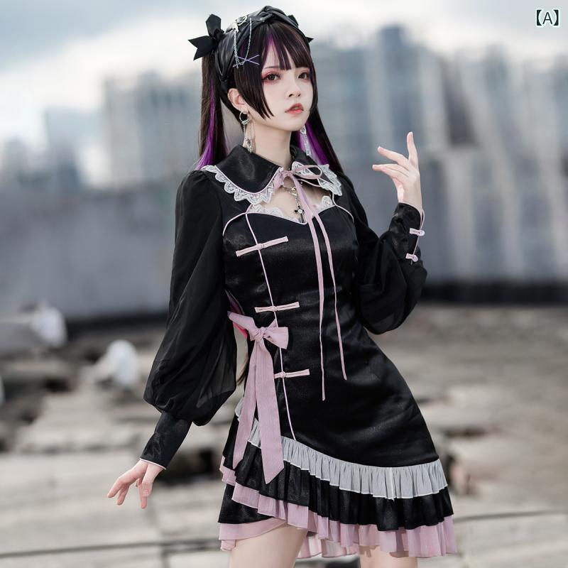 チャイナドレス レディース ロリータ 半袖 薔薇 花柄 スタンダードなのカジュアルでナチュラルなベーシックでシンプル上品な雰囲気のスタイル 7,988円