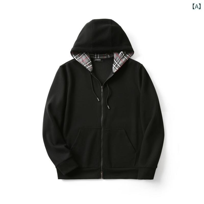 パーカー 男女兼用 ジップアップ ボンネット付き添い人 長袖 無地 心地よい運動競技 シンプルベーシック 標準尺度自然的 重ね着 羽織り普段着 お部屋着運動すること 旅する出で立つ 定番個条 日常生きて行く