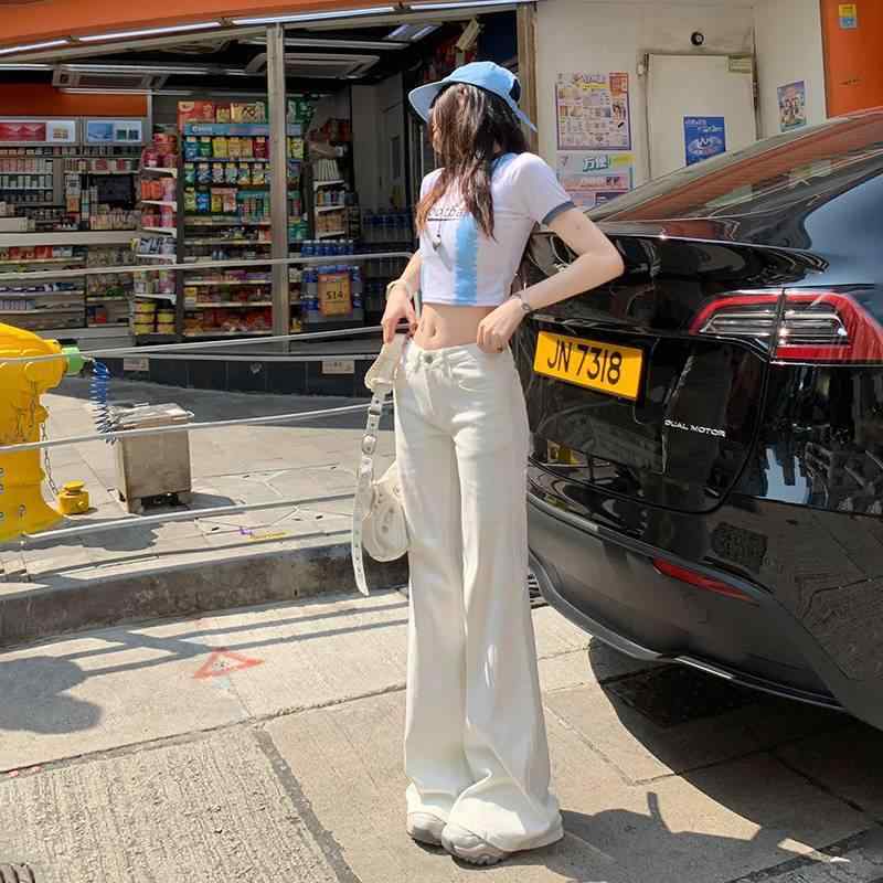 デニムパンツ レディース ホワイト フレア ブーツカット ローウエスト ストレッチ 春夏 カジュアル 美脚 スリム ロング丈 ボトムス 伸縮性のある生地で動きやすい 快適履き心地