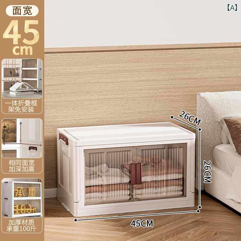 収納ボックス 折りたたみ蓋付き扉付き大容量 クローゼット収納押し入れ収納キッチン収納 衣類収納布団収納おもちゃ箱整理棚 リビング寝室子供部屋隙間収納 シンプルナチュラルベーシックスタンダード 定番収納ケース収納チェスト組み立て不要｜mandarino