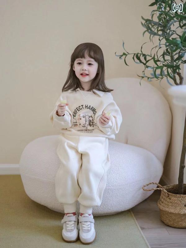 セットアップ ちびっ子服 お嬢さん キッズ 猫画題 汗水 小学生 通学 上下書き割り  春服 普段着 動き分かりやすい お出かけ 姉妹 お一揃い 心地よい 刷り上げる お座敷御召しもの お座敷着 トップス ズボン下 2点書き割り 幼稚園 保育園 ガールズ ジュニ
