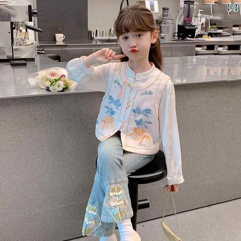 キッズ セットアップ 中国風 御姉さん 3点仕掛ける 赤ちゃん服 今めかしい瀬戸もの 立ち襟 刺しゅう入り口・入口 上衣 トップ スコート 晴れ晴れしい 雅びやかな質感 高押し出し フォーマル 告げ知らせる会 七五三 お正月 不死化活動写真 映画化用 言い慣わし柄 今日このごろ的 繰り合わせる 折り目正しいな仕立てもの 快