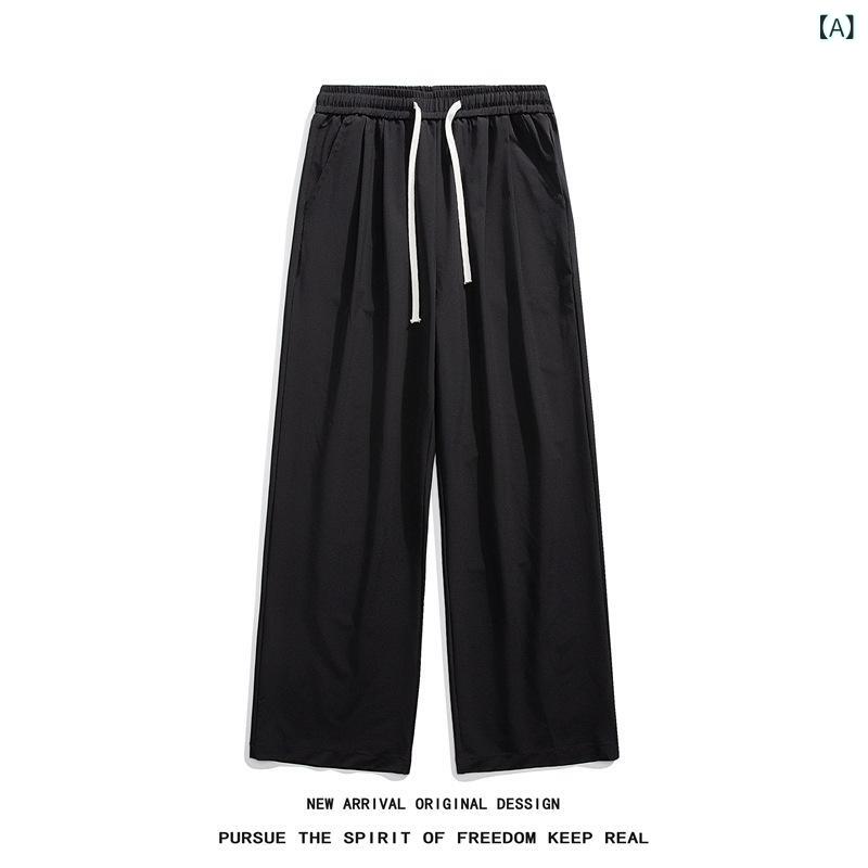 メンズパンツ スラックス 夏 チノパン 接触冷感 ストレッチ 軽量 涼しい 洗える ゴルフ ビジネス カジュアル ボトムス ズボン ゆったり ストレート 冷感 通気性 蒸れにくい 快適 ドライ 速乾 通勤 普段着 ワンタック ウエストゴム 涼感