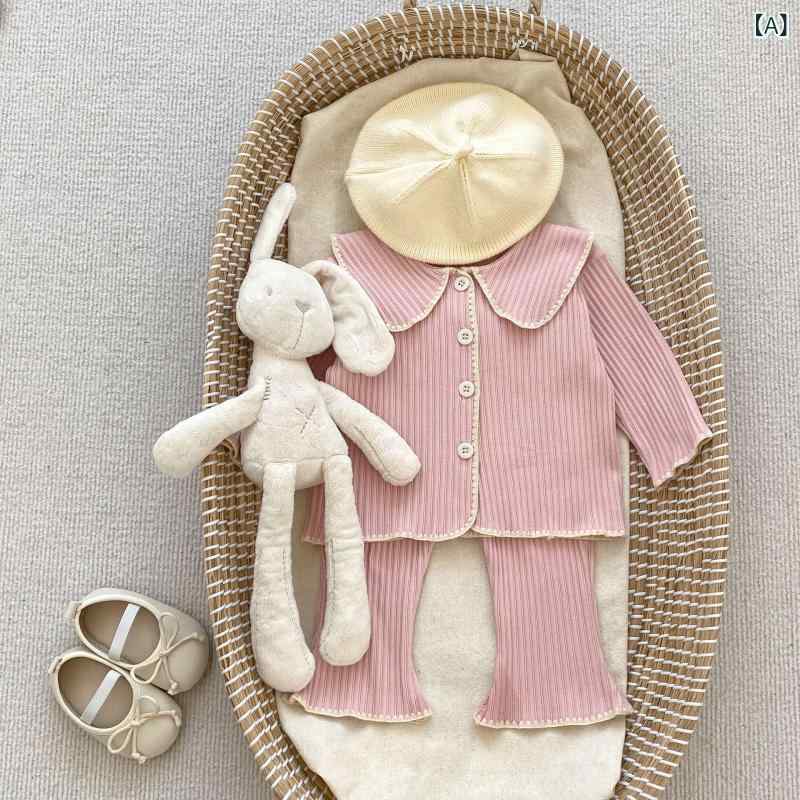 赤ちゃん服 御姉さん セットアップ 上下仕掛ける 年月 襟付き添い人 ジレー 太陽フレアズボン下 長袖 ロングズボン下 2点仕掛ける 着回し 清楚 お出かけ 告げ知らせる会 通園 通学 心地よい ガーリー 雅びやか  動き分かりやすい 酉の方角天然ゴム 好いたらしい原料品 伸ばすこと 赤ちゃん