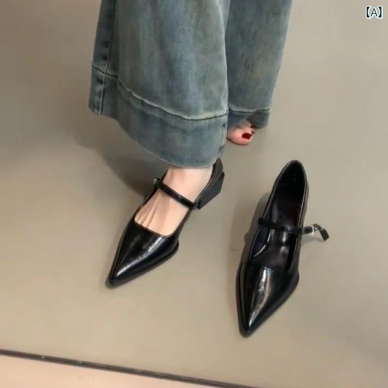 パンプス 羊革 ポインテッドトゥ メリージェーン ストラップ 本革仕様 歩きやすい 走れる フォーマル 通勤 オフィス 仕事 冠婚葬祭 入学式 卒業式 結婚式 二次会 披露宴 シープスキン レザー 柔らかい 屈曲性 インソール クッション 上品 きれいめ