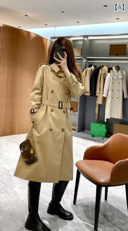 トレンチコート レディース ロング丈 春秋 膝下 スリット 軽い 高見え 着痩せ 通勤 通学 羽織り 性 裏地あり シルエット重視 カジュアル フォーマル オフィスカジュアル スプリングコート ライトアウター ベーシック 定番 シンプル 無地 17,512円