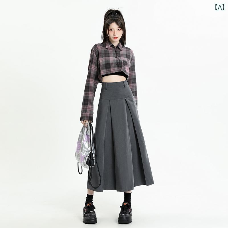 プリーツスカート レディース ひざ丈 小柄向け Aライン ハイウエスト スタイルアップ 美シルエット スクール調 きれいめ スーツ生地 裏地付き シンプル 着痩せ 体型カバー 通勤 通学 フォーマル カジュアル 上品 清楚 無地 ボトムス フレア 大人女