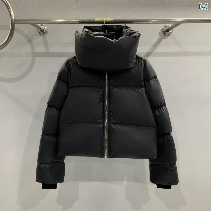 ダウンジャケット レディース ホワイトダックダウン 軽量 防寒 アウター 立ち襟 スタンドカラー ジップアップ ウエスト絞り 着痩せシルエット 撥水加工 保温 秋冬 通学 通勤 アウトドア キャンプ