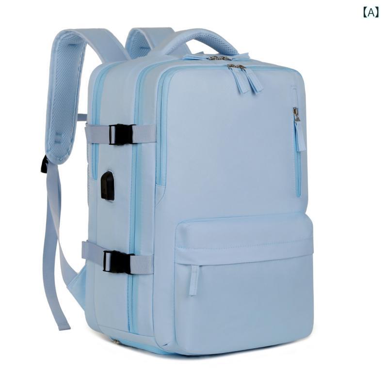 リュックサック メンズ 大容量 防水 PCバッグ バックパック USB充電ポート 軽量 ビジネス 撥水 出張 旅行 通勤 通学 156インチ A4 ノートパソコン 収納 多機能 トラベルバッグ シンプル 耐摩耗 黒
