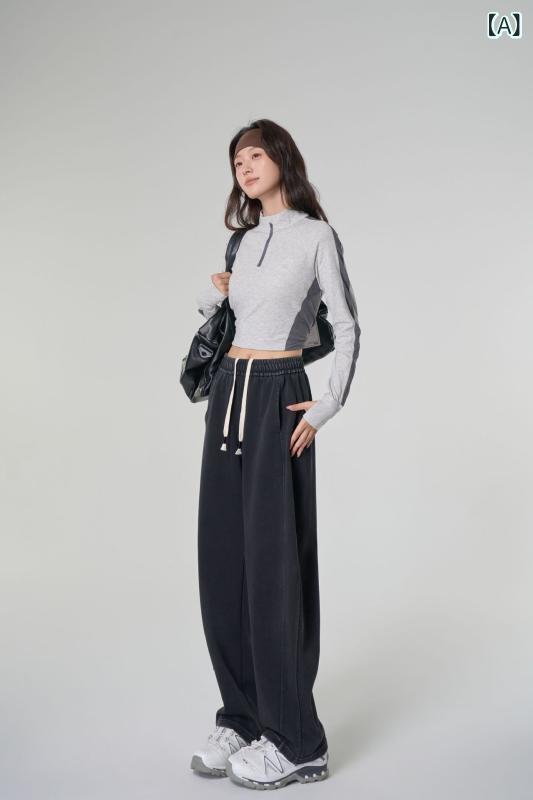 デニムパンツ レディース ジーパン 裏起毛 バナナパンツ ハイウエスト ワイドパンツ 暖かい 防寒 厚手 ボトムス ロングパンツ ゆったり カジュアル カーブパンツ 秋冬 10分丈 無地 体型カバー
