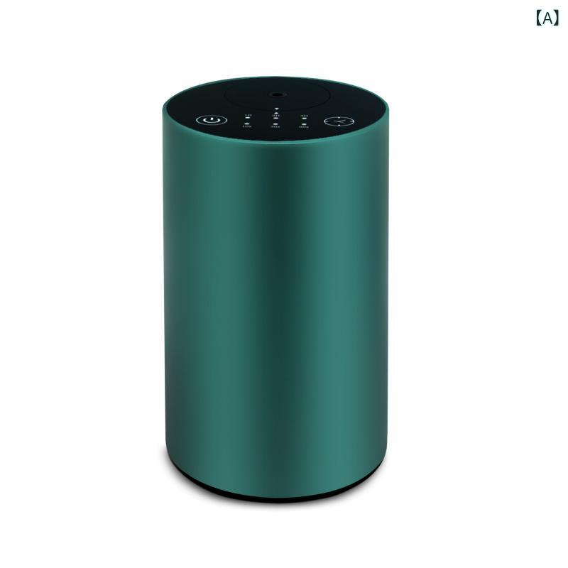 アロマディフューザー 水なし ネブライザー式 充電式 コードレス 卓上 静音 タイマー付き 精油 直接噴霧 小型 二流体 噴霧式 アロママシン ホテル 部屋 車内 玄関 寝室 ギフト シンプル おしゃれ 無水 空焚き防止