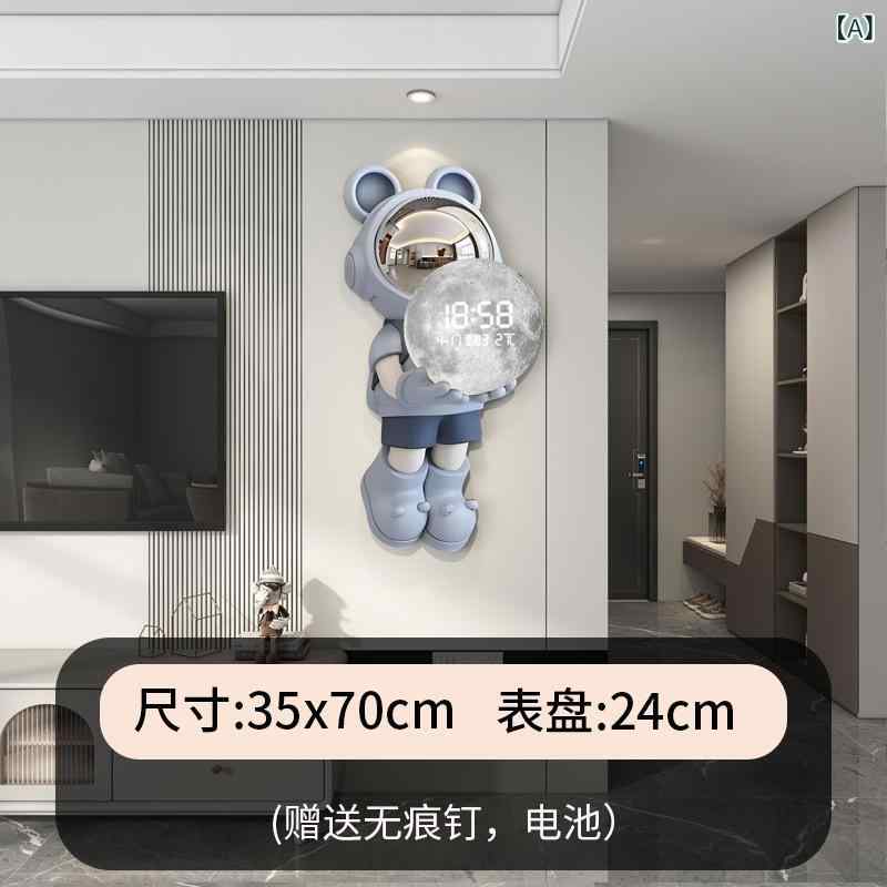 壁掛け時計 デジタル LED 宇宙飛行士 ウォールクロック 大画面 表示 モダン おしゃれ インテリア リビング 玄関 寝室 子供部屋 ギフト 雑貨 かっこいい 置時計 立体 オブジェ